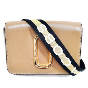 Authentic MARC JACOBS Double J 2Way Waist Pouch Shoulder Bag Brown